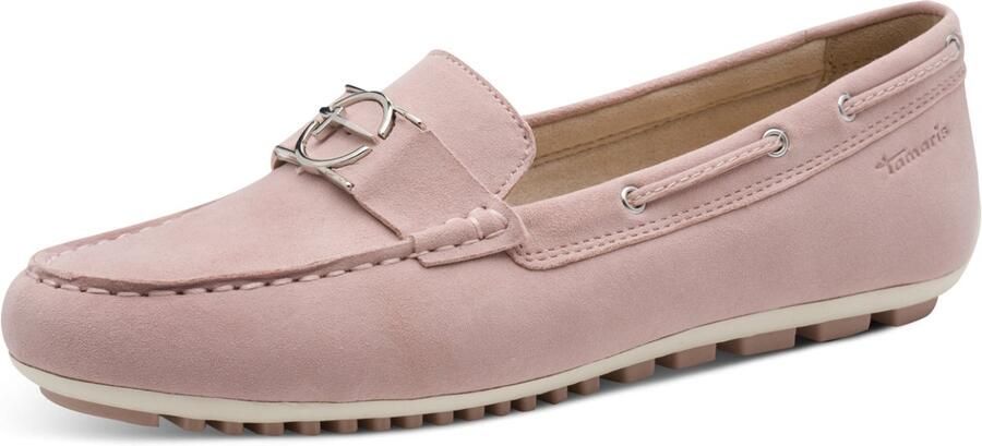 Tamaris dames slip-on schoen 1-24630-44-521 Moccassin damesschoenen leer Roze