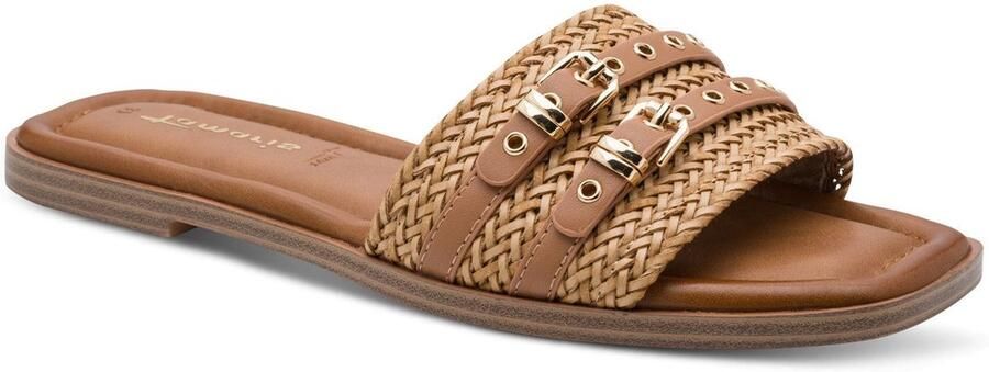 Tamaris dames muiltjes lichtbruin (camel)