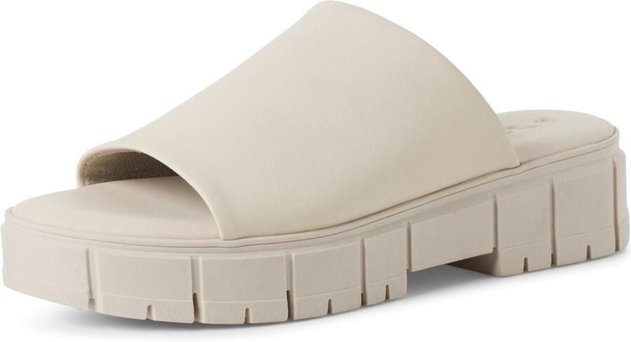 Tamaris Slippers plateau zomerschoen pantoffels in monochrome look - Foto 2
