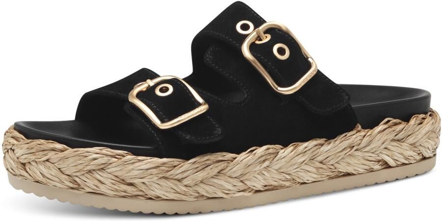 Tamaris Slippers plateaus zomerschoen strandschoen met voorgevormd voetbed