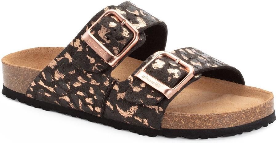 Tamaris damesmuiltjes 1-27523-46 090 Damesschoenen Leer Zwart Luipaard - Foto 3