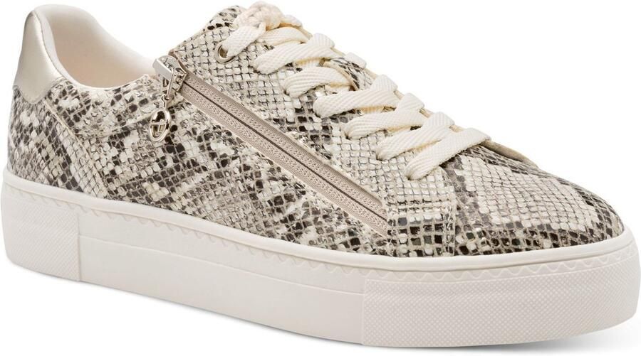 Tamaris lage sneaker 1-23314-46 483 dames schoenen veganistisch beige snake - Foto 2