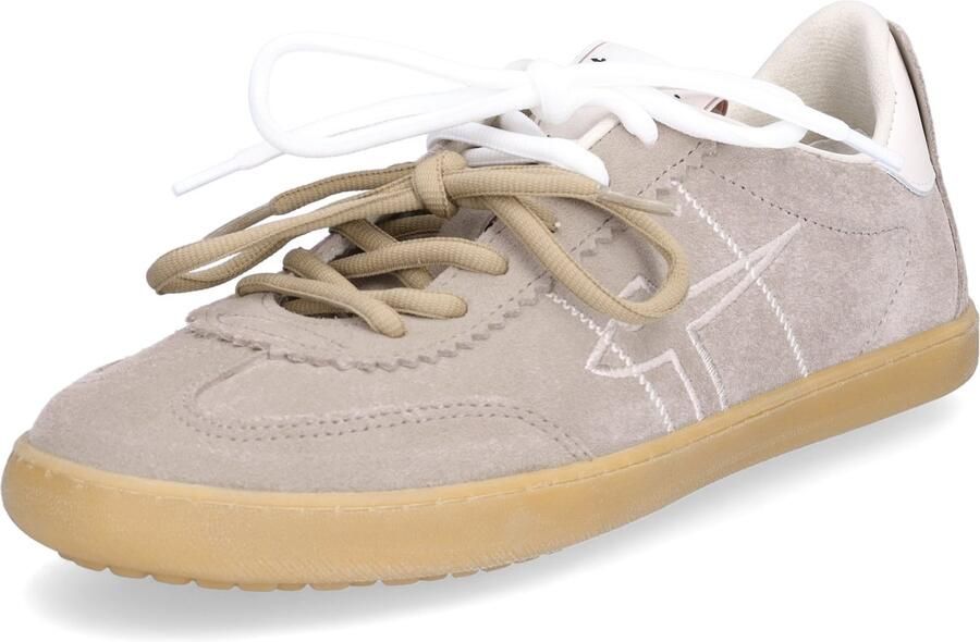 Tamaris Sneakers laag 'Schnürschuh Damen 1-23609-46-341 Echtleder in taupe' taupe
