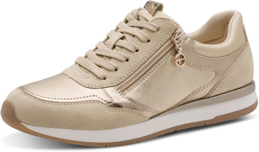 Tamaris dames sneaker 1-23613-46 4A0 Low Top dames schoenen veganistisch beige