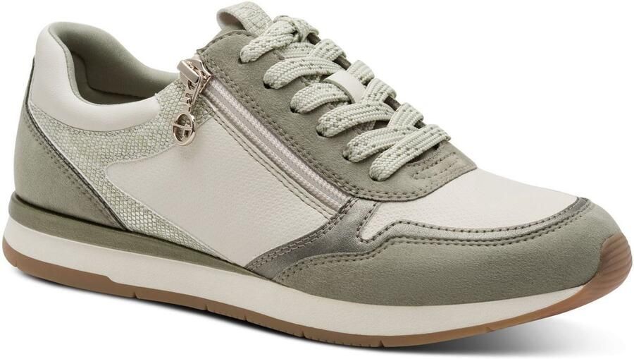 Tamaris dames sneaker 1-23613-46 770 Low Top dames schoenen veganistisch groen - Foto 2