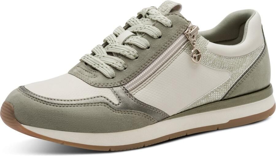 Tamaris dames sneaker 1-23613-46 770 Low Top dames schoenen veganistisch groen