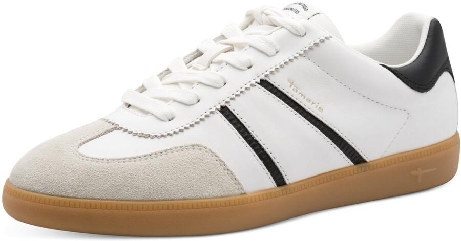 Tamaris Sneaker 1-23624-43 125 dames lage damesschoenen leer M2362443 wit