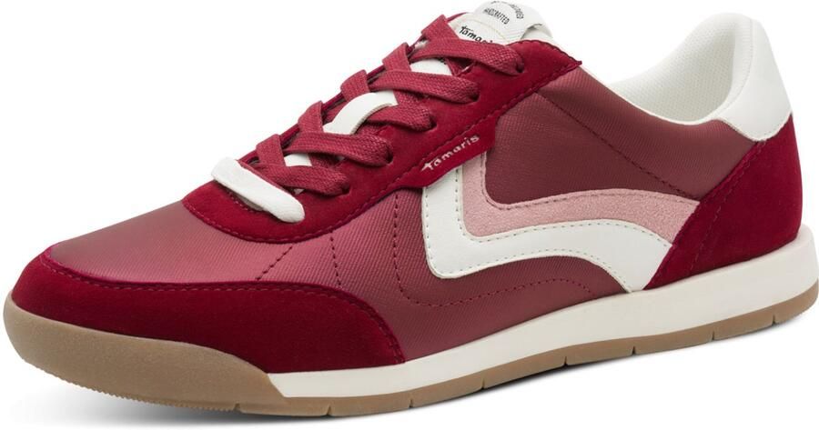 Tamaris Sneakers vrijetijdsschoen halfhoge schoen veterschoen zacht gevoerde schachtrand