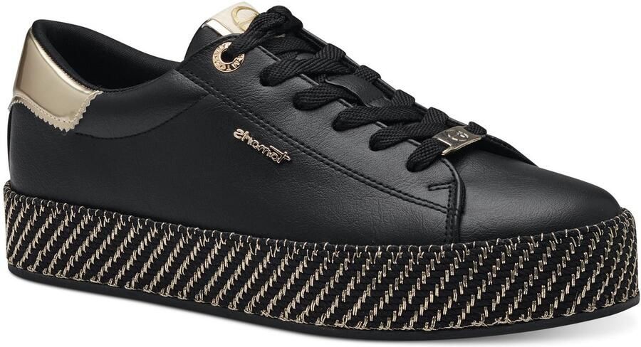 Tamaris Damesschoen 1-23713-42 048 Vegan M2371342 zwart goud - Foto 2
