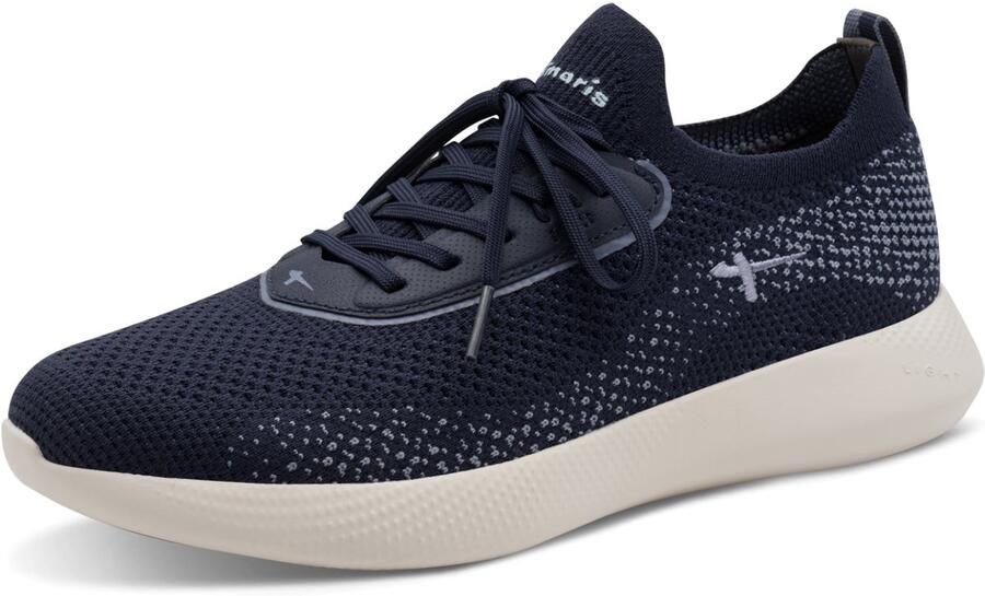 Tamaris dames sneaker 1-23715-46 805 dames lage veganistische blauwe sneaker - Foto 2