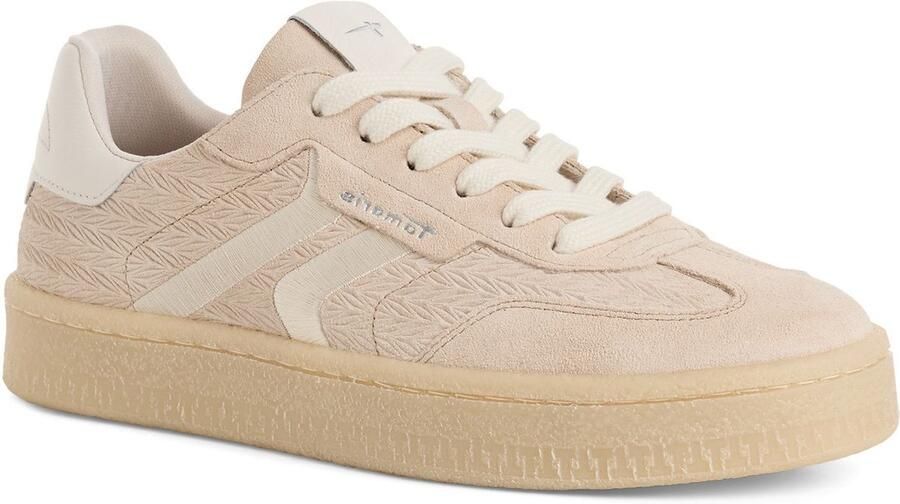 Tamaris leren damestrainers 1-23723-44 375 Lage damesschoen M2372344 Beige - Foto 4