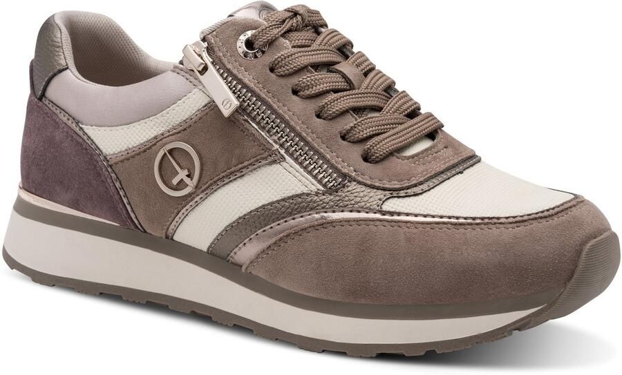 Tamaris Lage Damessneaker 1-23726-43-344 Dames Taupe - Foto 2