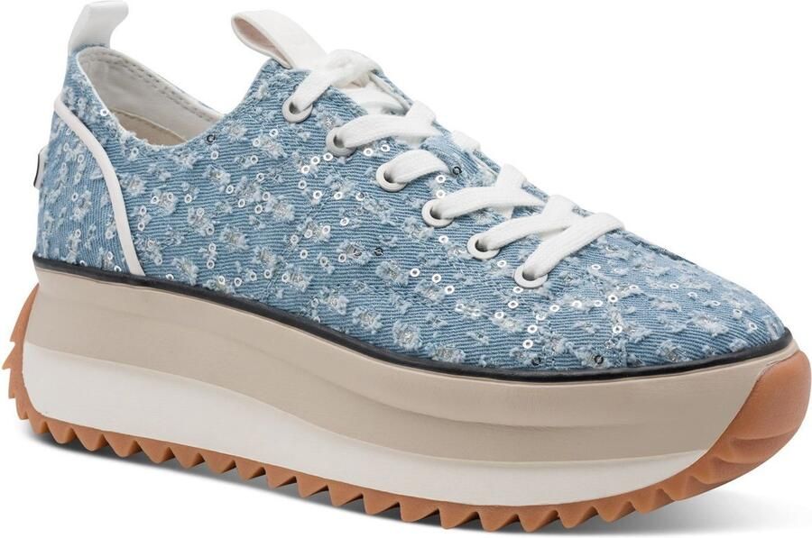 Tamaris platform sneakers voor dames 1-23731-41 8A2 blauw
