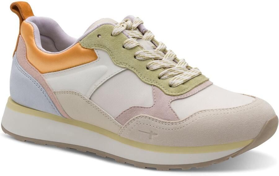 Tamaris dames sportschoenen 1-23741-43 402 damesschoenen M2374143 beige Comb - Foto 2