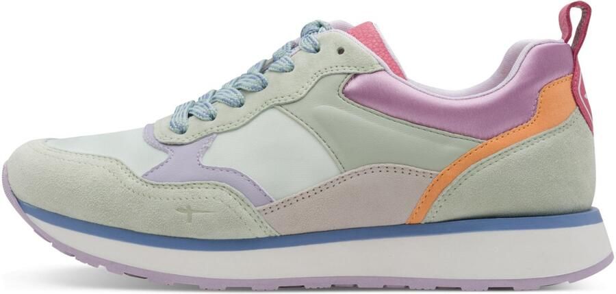 Tamaris Sneakers laag mintgroen lavendel oranje eosine - Foto 7