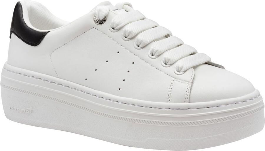 Tamaris Plateausneakers veterschoen halfhoge schoen met opvallende sierstenen op de hiel