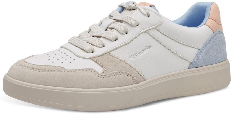 Tamaris Plateausneakers vrijetijdsschoen lage schoen veterschoen met contrastafwerkingen - Foto 2