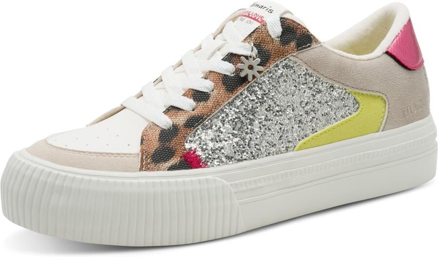 Tamaris dames sneaker 1-23789-46 329 lage schoenen veganistisch Leopard Comb