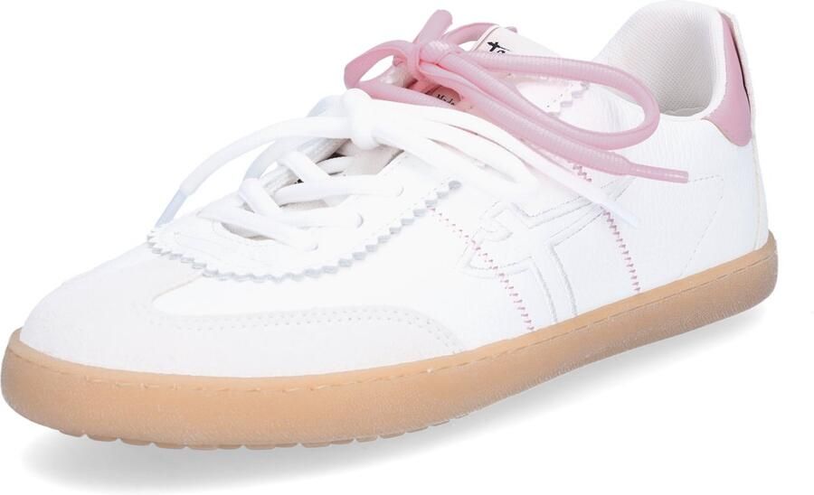 Tamaris dames sneaker wit roze