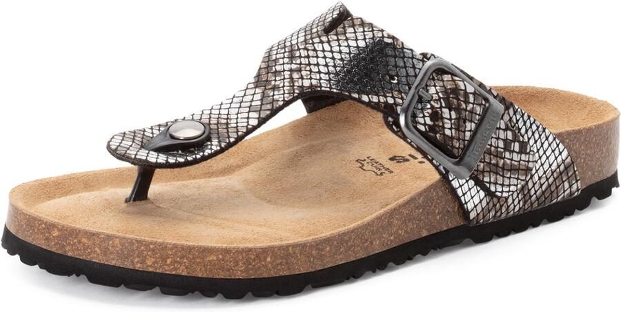 Tamaris dames string muiltjes 1-27522-42-081 schoenen M2752242 Black Snake - Foto 2