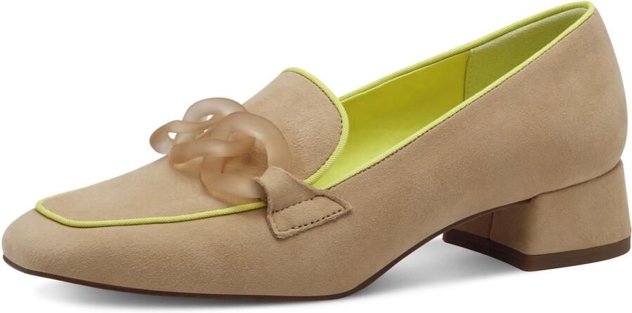 Tamaris Pumps blokhak avondschoen feestschoen met sierketting - Foto 2