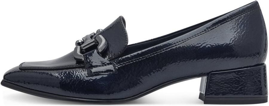 Tamaris Instappers blokhak pumps zakelijke schoen met modieuze siergesp