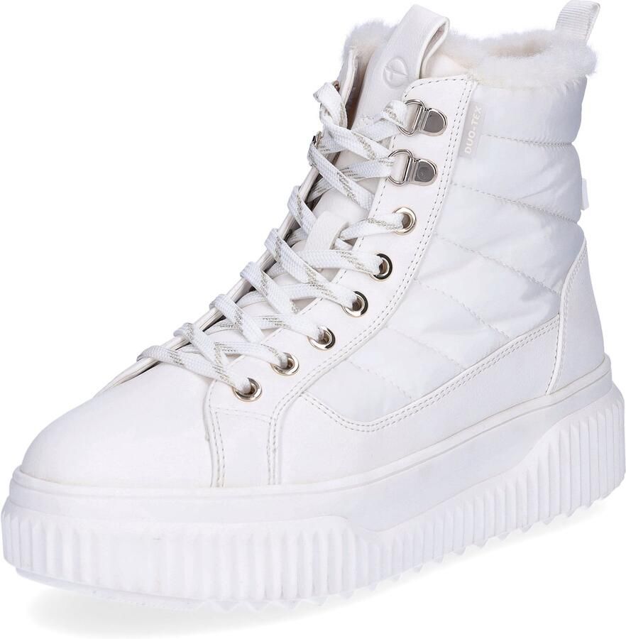 Tamaris dames veterlaars wit