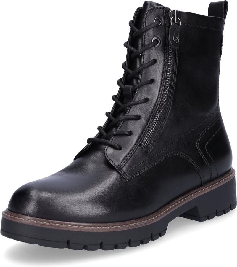 Tamaris dames veterlaars zwart