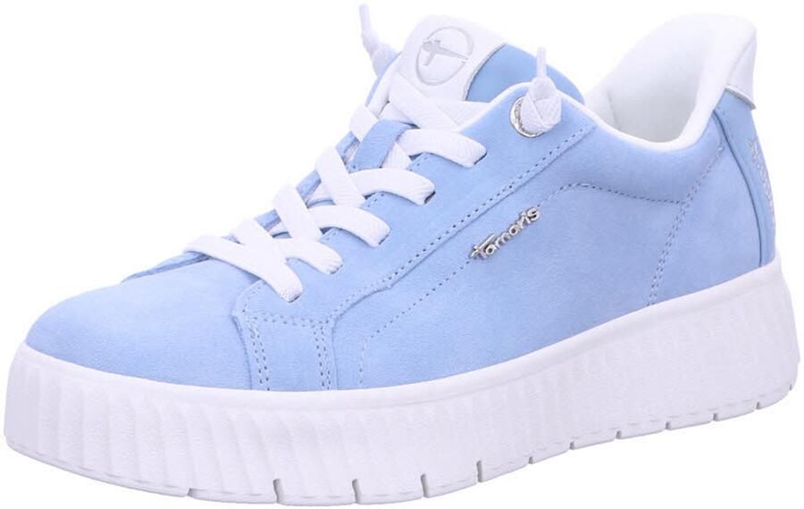 Tamaris dames veterschoenen blauw