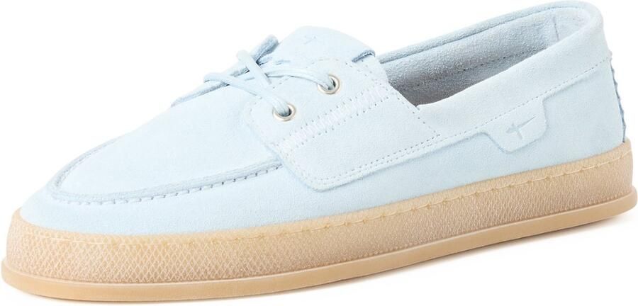 Tamaris dames leren mocassin 1-23615-46-880 instapschoen dames lichtblauw