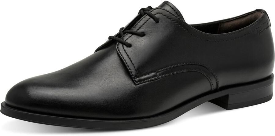 Tamaris dames leren halfschoen 1-23201-44 001 Dames veterlaars Lace Up zwart - Foto 2