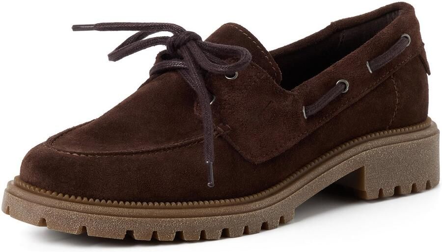 Tamaris loafers van echt leer