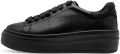 Tamaris Plateausneakers veterschoen halfhoge schoen met opvallende sierstenen op de hiel - Zwart