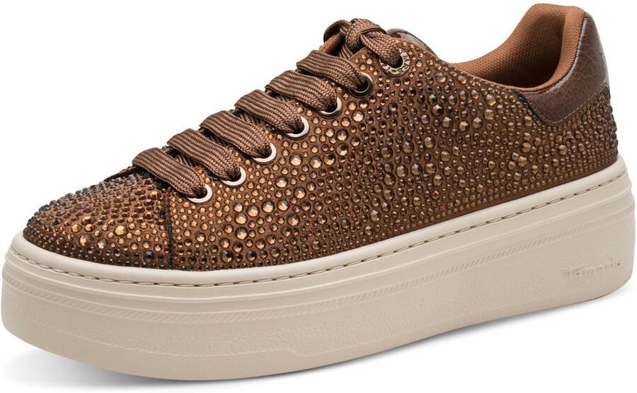 Tamaris Sneakers laag bruin cognac