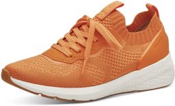 Tamaris Slip-on sneakers vrijetijdsschoen lage schoen veterschoen met opgezette sierveters