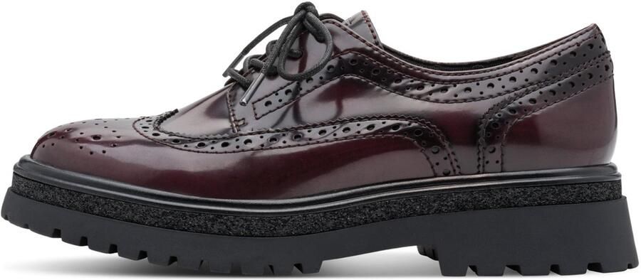 Tamaris damesschoen 1-23619-45-537 Brogue-schoen met veters voor dames rood - Foto 2