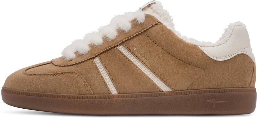 Tamaris damessneaker 1-23664-47-310 Damesschoenen met veters warm voering bruin - Foto 3
