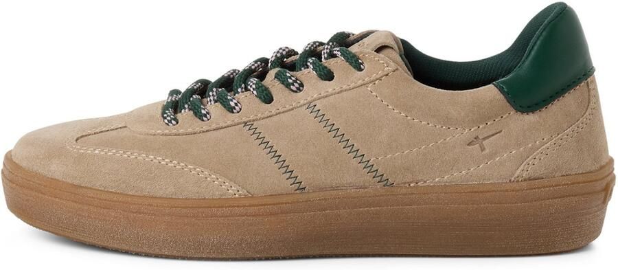 Tamaris Sneakers laag donkerbeige spar