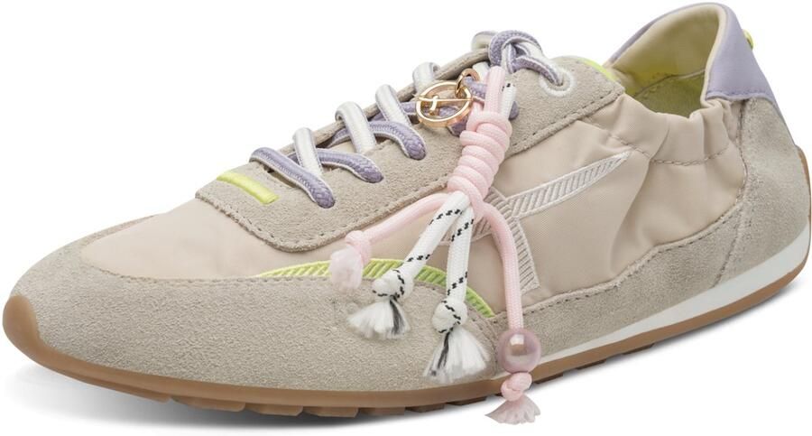 Tamaris Sneakers laag taupe donkerbeige lichtlila wit - Foto 2
