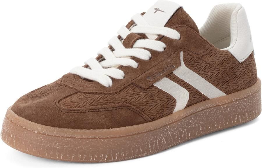 Tamaris Sneakers laag bruin wit