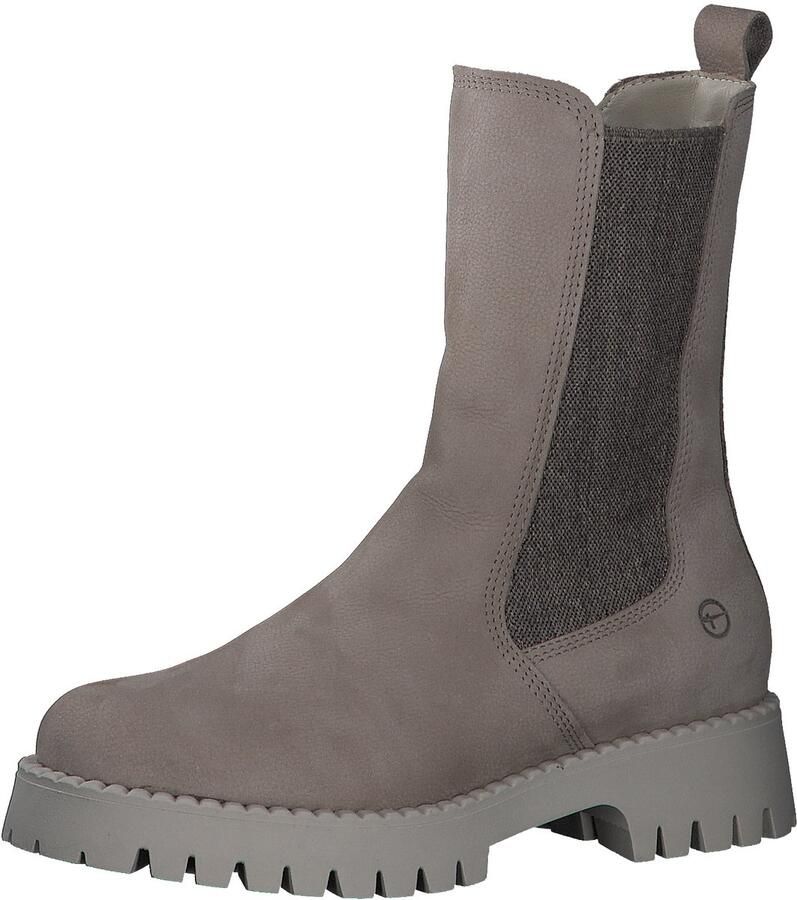 Tamaris -Dames WL Boot-LWG-taupe- uitneembare zool