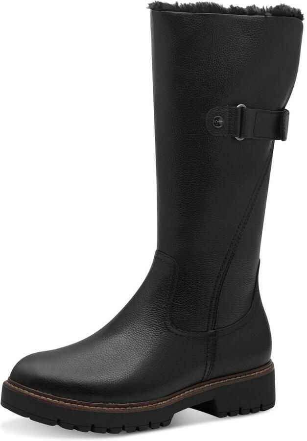 Tamaris dameslaarzen 1-26609-45 001 warm gevoerd zwart