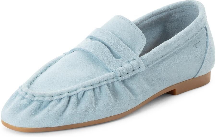 Tamaris damesleren mocassin 1-24205-46-880 damesschoenen instappers licht blauw