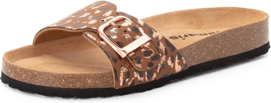 Tamaris damesmuiltjes 1-27520-42 390 damesschoenen leer bruin luipaard - Foto 2