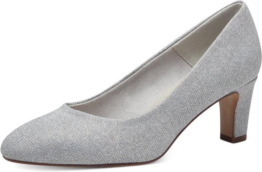 Tamaris damespumps 1-22418-41-9A9 Vrouwenschoenen veganistisch Textiel zilver