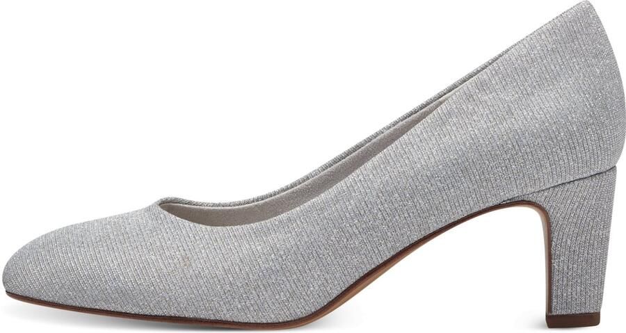 Tamaris damespumps 1-22418-41-9A9 Vrouwenschoenen veganistisch Textiel zilver