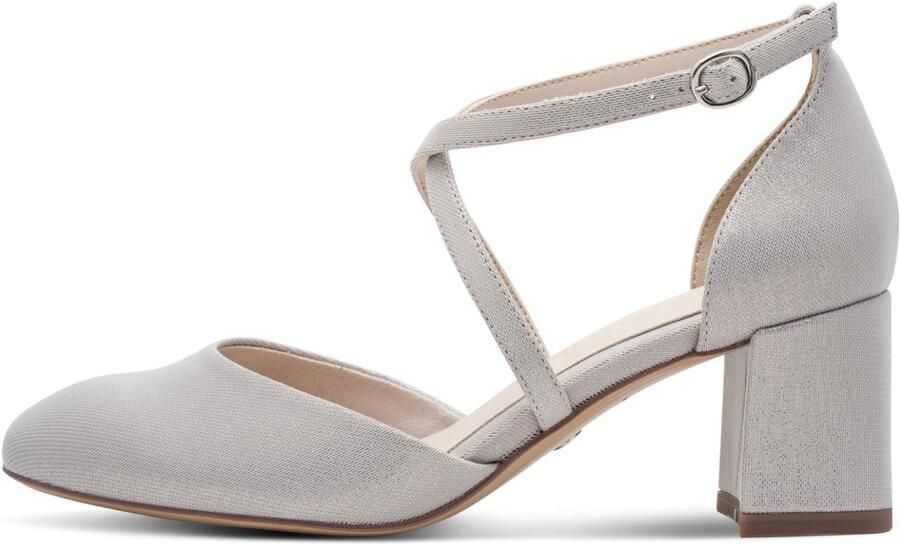 Tamaris damespumps 1-22438-46 970 Dames schoenen veganistisch grijs glitter