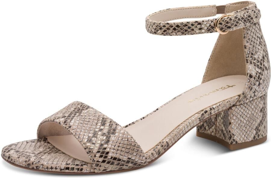 Tamaris damessandaal 1-28201-42-483 damesschoenen M2820142 beige snake