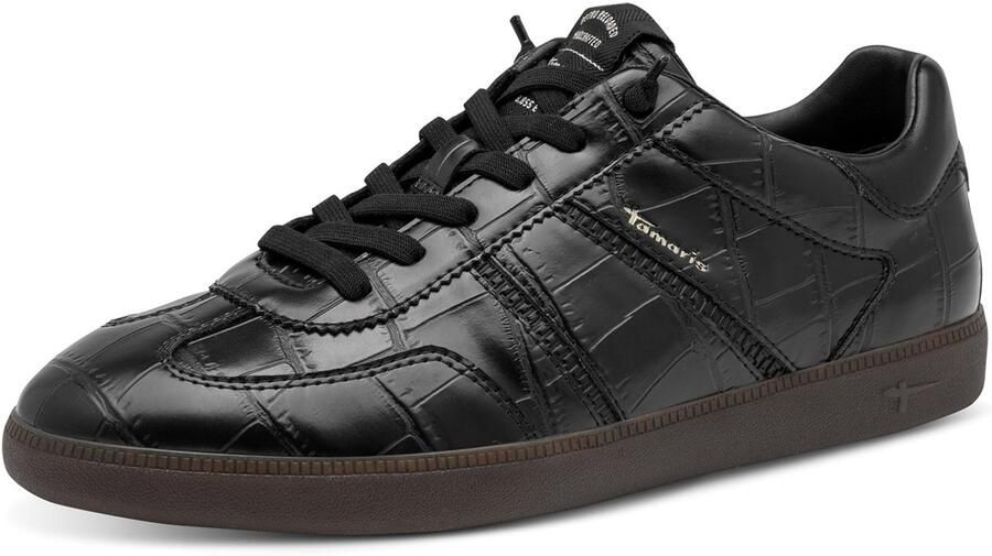 Tamaris damessneaker 1-23631-47-028 veterschoenen voor dames zwart