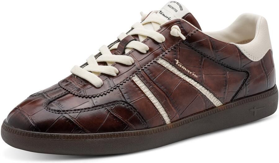 Tamaris damessneaker 1-23631-47-31Z veterschoenen voor dames bruin